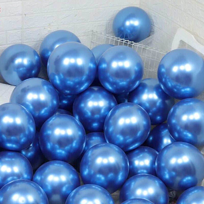 10/20/50pcs Metal Luster Chrome Balloon 5/10/12inch Latex Balloons Rose Gold Silver Red Purple Green Pink Balloon Birthday Party