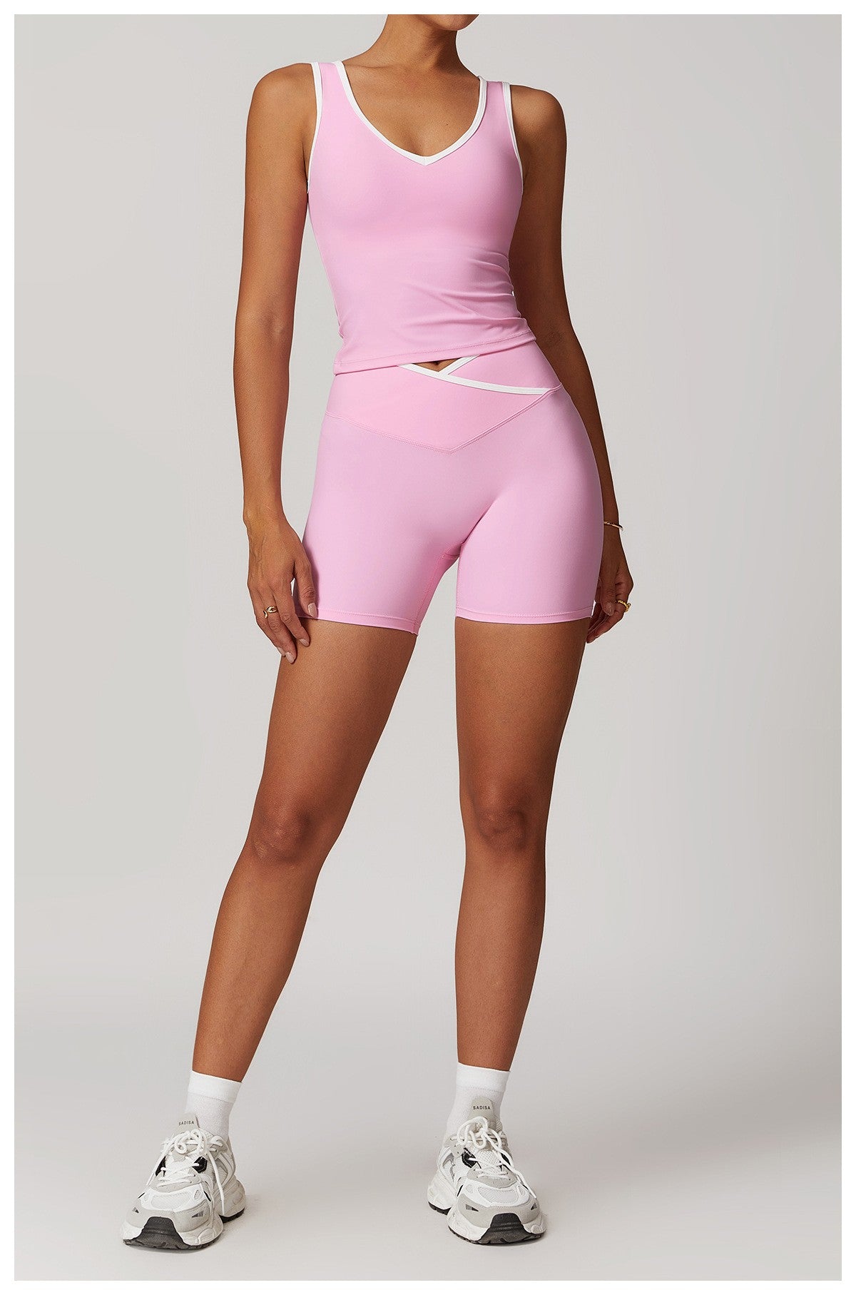 Yoga Set 2 Pieces Workout Outfits Fitness Sportswear Gym Tracksuit High Waist Leggings Sports Bra Athletic Wear Women Clothes