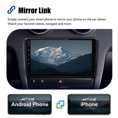 ESSGOO 9" Carplay AndroidAuto Car Stereo Multimedia Player Radio Android 13 GPS SAT Navi Wifi BT FM RDS For Audi A3 8P 2003-2013