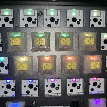 Switch Gateron Milky Yellow 5 pin Hot Swap Vermelho Marrom Claro Branco Leitoso para Teclado Mecânico GK61 GK64 GH60 de 3/5 pinos
