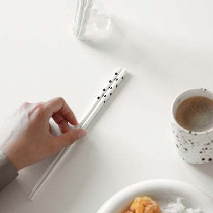 2/4 Pares de Hashis de Cerâmica Estilo Polka Dot Ins, Hashis Simples Anti-escaldantes para Sushi, Resistentes a Bolor, Hashis Chineses