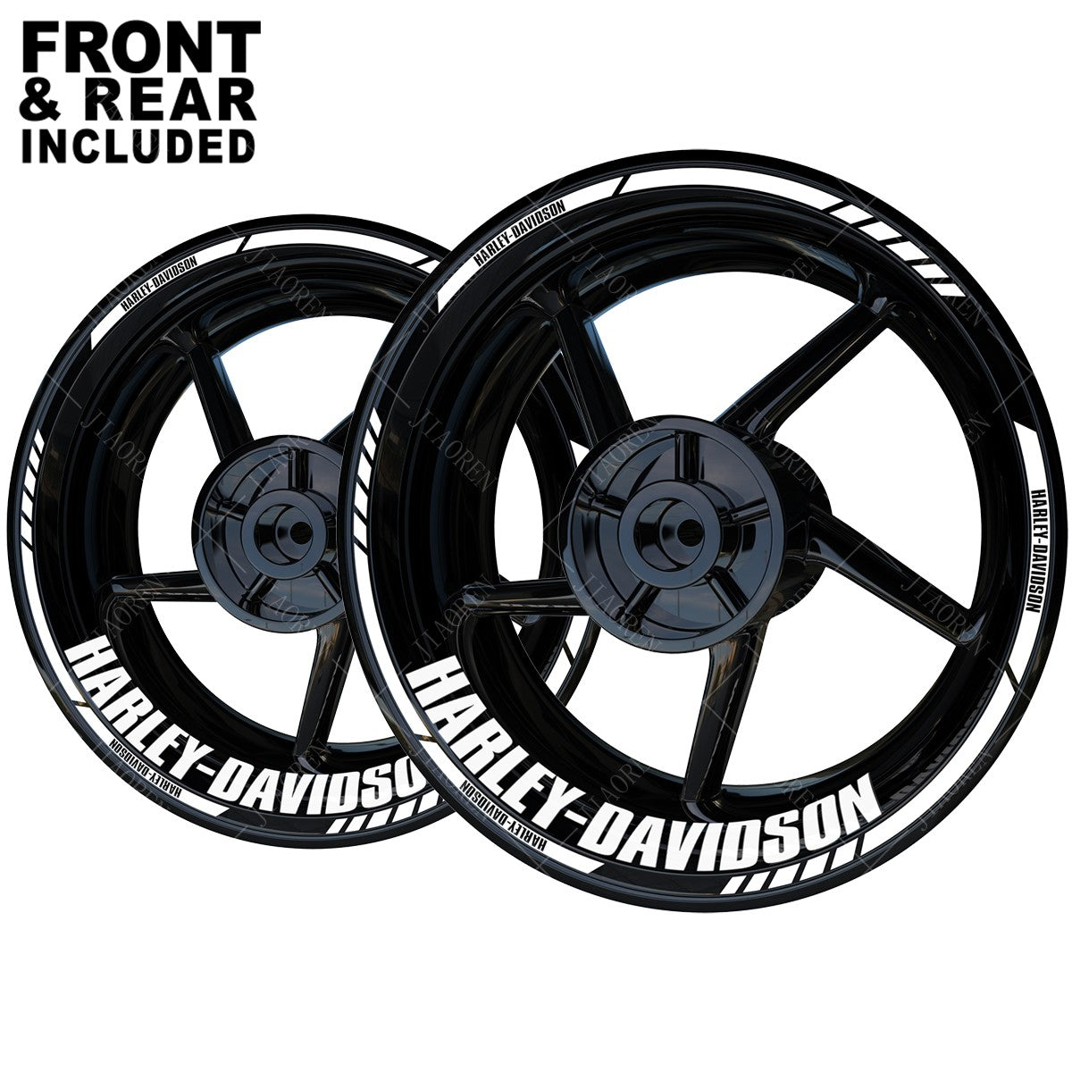 Adesivo para Roda de Moto Harley Davidson de 17/18 Polegadas Logotipo Decalque para Aro e Pneu
