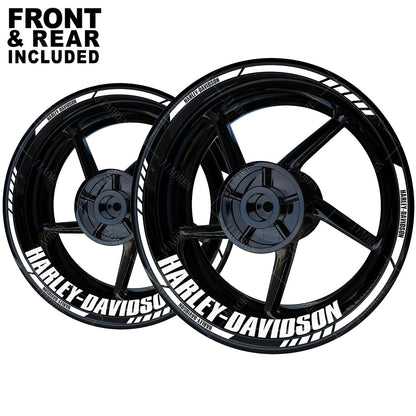 Adesivo para Roda de Moto Harley Davidson de 17/18 Polegadas Logotipo Decalque para Aro e Pneu