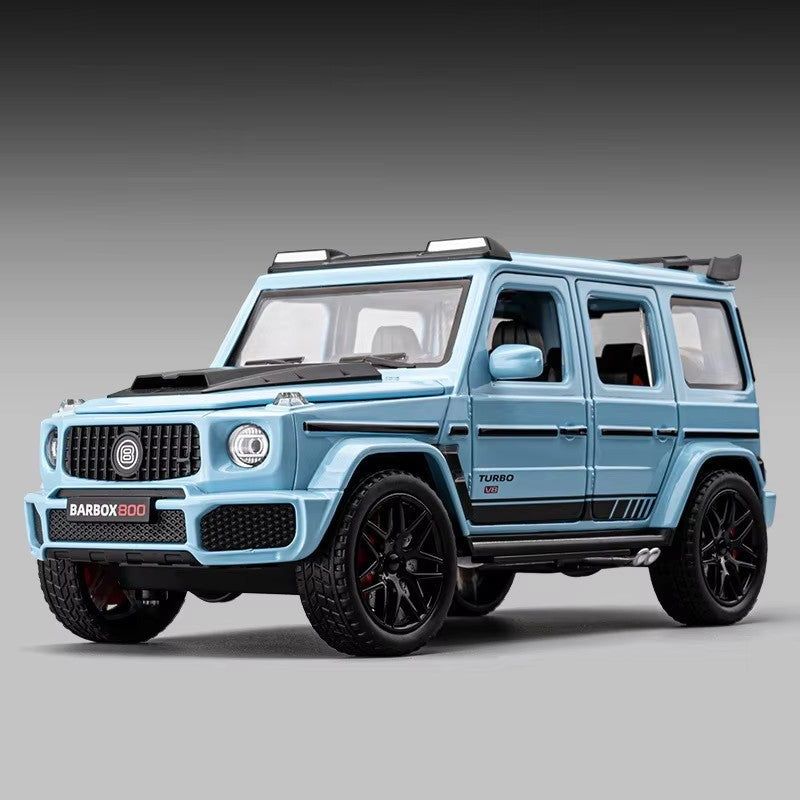 Miniatura de Carro de Brinquedo SL63 G800 na Escala 1:22, Veículos de Liga Fundida, Direção nas Rodas Dianteiras, Som, Luz, Fricção, Modelos para Presente Adulto