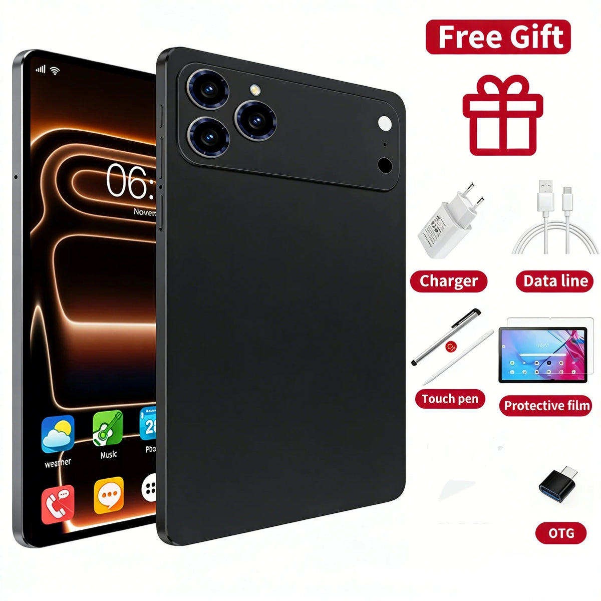 2026 Global Original Tablet Pad 17 Pro Max11 inch Android 16 24GB+2TB 20000mAh 5G Dual SIM Card WiFi GPS HD 4K Mi AndroidTablet