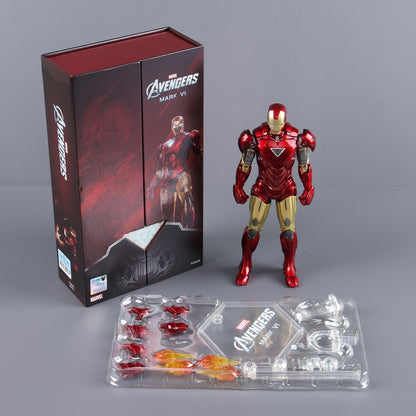 ZD Toys Homem de Ferro Série Articulado MK1 MK2 MK3 MK4 MK5 MK6 MK7 MK42 MK43 MK50 Boneco de Ação do Filme 7 Polegadas Bonecas Mark