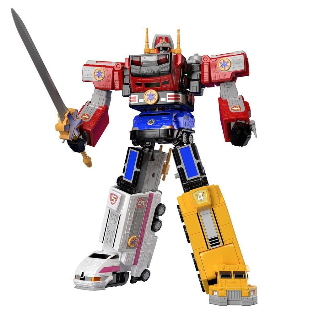 Em Estoque Bandai Original Smp Super Mini-Pla Gogofive Power Rangers Lightspeed Rescue Victory Robo Lightspeed Megazord para Montar