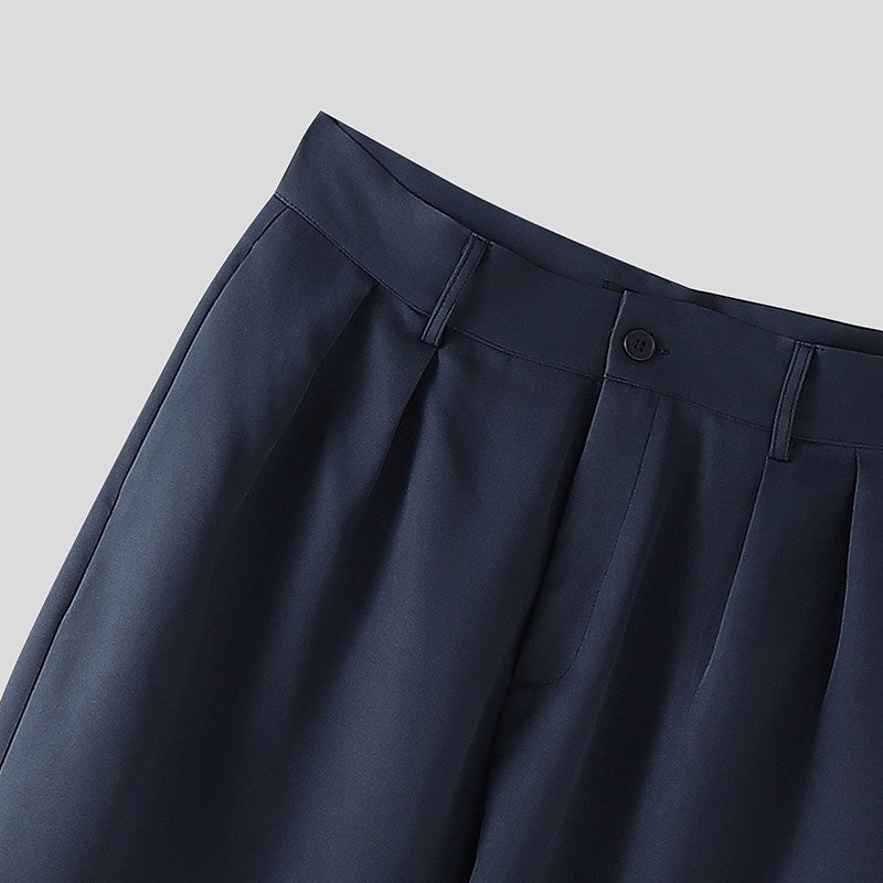 INCERUN Men Wide Leg Pants Solid Button Joggers Loose Casual Trousers Men Streetwear Korean Style Fashion Male Long Pants S-5XL