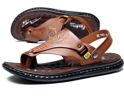 Brand Men's Sandals Summer Soft soled Anti slip Beach Shoes Male  Outdoor comfortable Men slippers Luxury High Quality sandalias