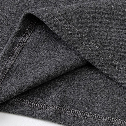 2-piece Autumn And Winter Men's Fashion Lucky Deer Pattern Solid Color Basic Warm Underwear Set Comfortable Long Sleeve Pants