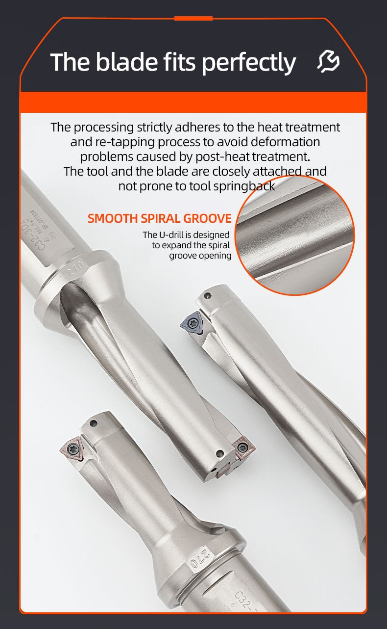 BOLAKE SP Series Brocas de perfuração Brocas de metal 08mm-12mm Profundidade 3D Mandriladoras CNC de torno de metal U indexáveis ​​com água