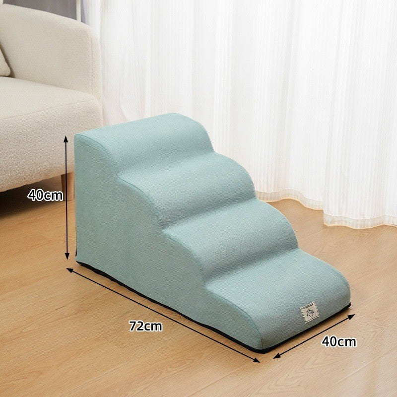 Rampa Escada Antiderrapante para Cães e Gatos, Esponja de Espuma de Memória, Sofá para Cães Idosos, Removível e Lavável, Escadas para Animais de Estimação, Suprimentos para Animais de Estimação