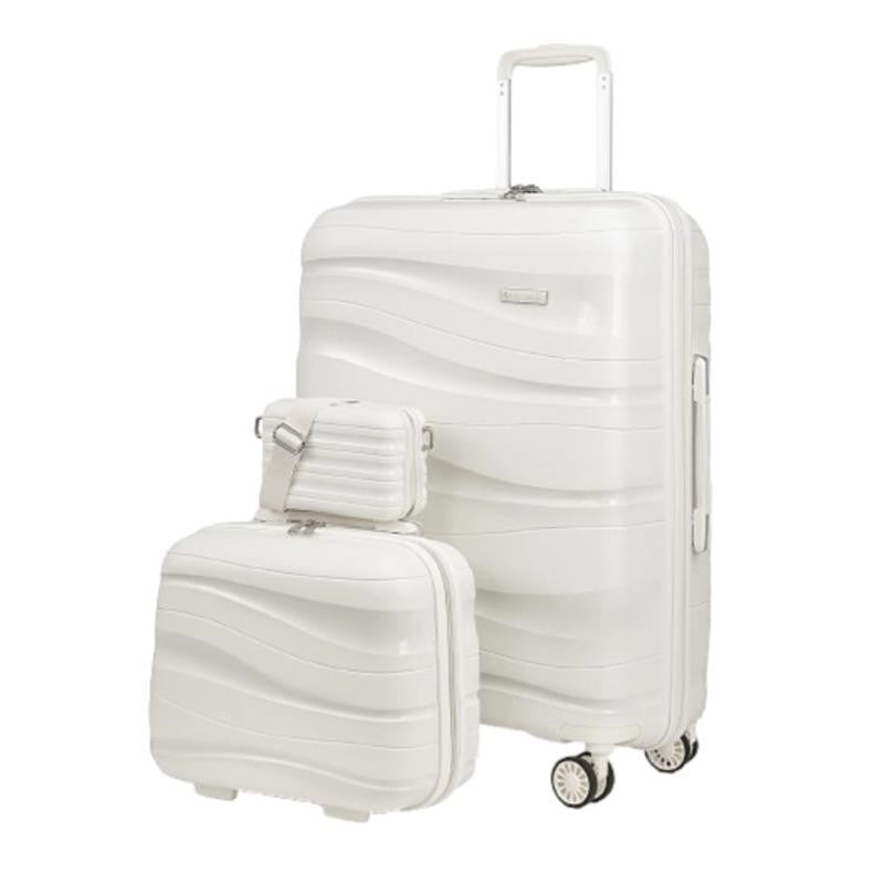 Melalenia 3-Piece 20 inch Carry-on Luggage Set, Expandable Lightweight Durable Travel Suitcase with TSA Lock, Spinner Wheels