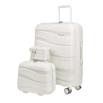 Melalenia 3-Piece 20 inch Carry-on Luggage Set, Expandable Lightweight Durable Travel Suitcase with TSA Lock, Spinner Wheels