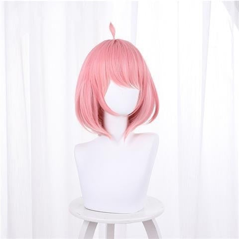 Anime SPY X FAMILY Anya Forger Cosplay Costume Black Dress Uniform Child Girls Pink Wig Stockings Party Role Outfit Adults Kids
