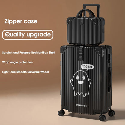2025 New Suitcase ABS Durable Large Capacity Suitcase 20/22/24/26/28-inch Men's Carry-on Roller Suitcase Travel Check-in Case