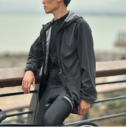 WOSAWE Bicycle Jacket Men Spring Summer Full Reflective Windbreaker Women Water Resistant MTB Road Bike Wear Cycling Long Jersey
