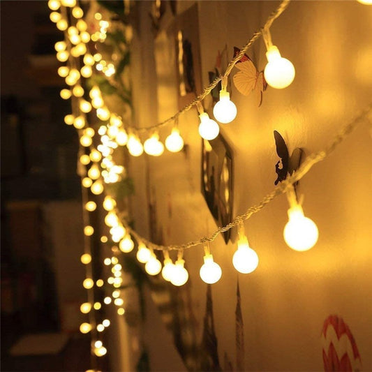 Led Globe String Lights USB Fairy String Light 50 Leds Plug in Decor for Indoor Outdoor Party Wedding Christmas Tree Garden