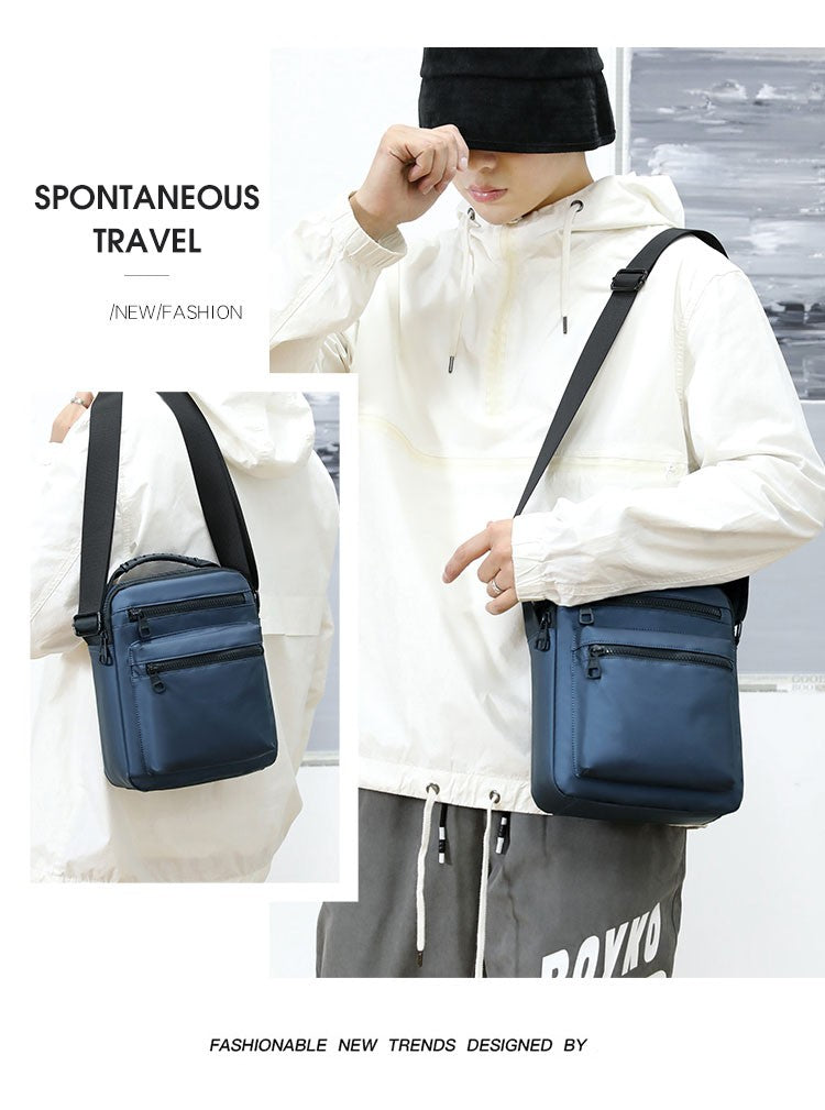 Man Classic Messenger Bag Men's Multifunction Shoulder Sling Pack Nylon Business Crossbody Flap Male Simple Handbags
