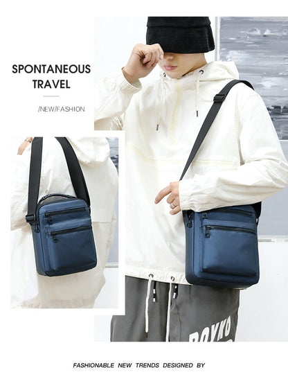 Man Classic Messenger Bag Men's Multifunction Shoulder Sling Pack Nylon Business Crossbody Flap Male Simple Handbags