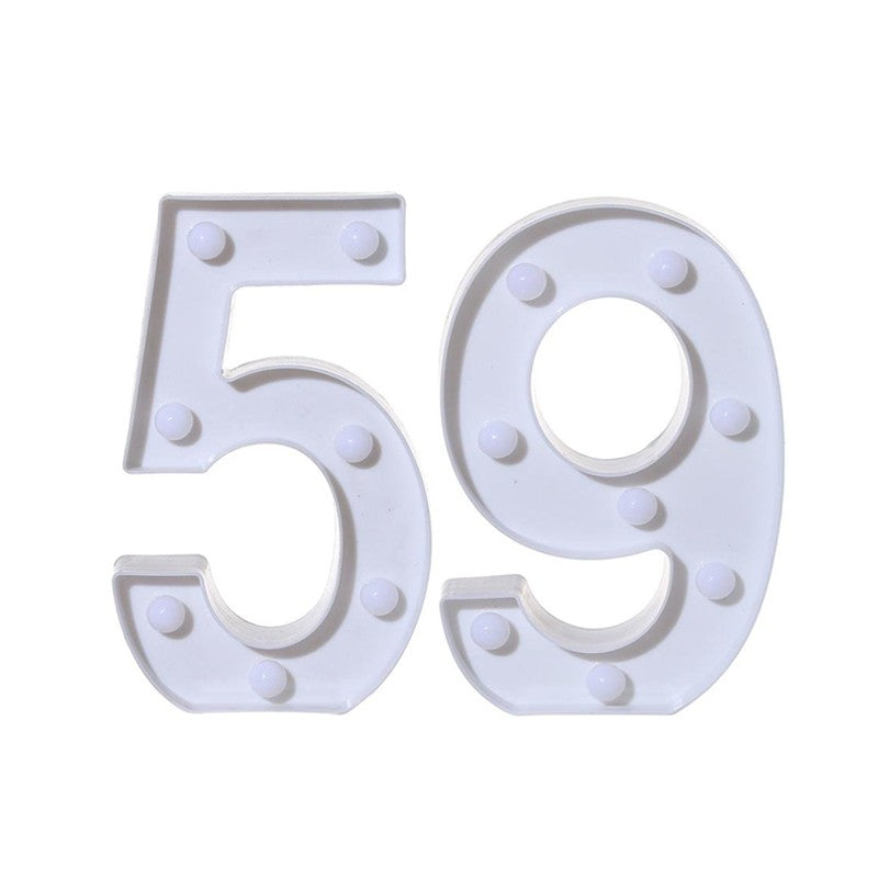 2Pcs Number 16 18 21 30 Led Light String Happy Birthday Party Decoration Wedding Anniversary Adult Birthday Party Gift Light Led