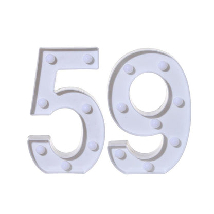 2Pcs Number 16 18 21 30 Led Light String Happy Birthday Party Decoration Wedding Anniversary Adult Birthday Party Gift Light Led