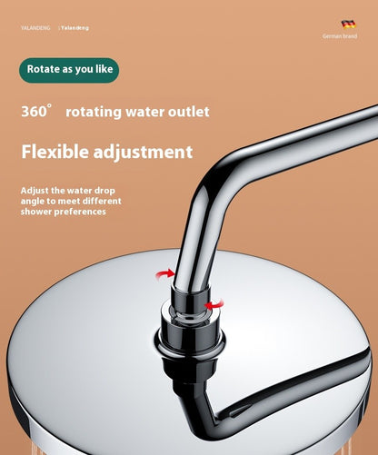 Top spray large water volume pressurized showerhead nozzle pressurized single head shower household shower showerhead