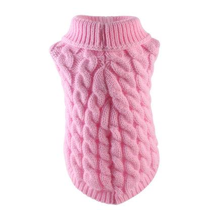 Suéter Clássico Liso para Cães Filhotes de Chihuahua, para Cães Pequenos, Roupa Quente de Inverno para Animais de Estimação, Pulôveres para Yorkshire Schnauzer Disfraz de Perro