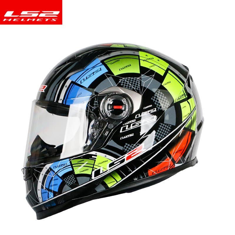 Capacete de motocicleta LS2 FF358 Capacete integral LS2 Draze para homens e mulheres Capacete de corrida de moto com casco de ABS Cascos Para Moto Aprovado pela ECE