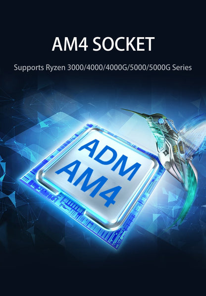 HUANANZHI A520M VH AMD AM4 Motherboard Support Ryzen ( 3600 4650G 5500G 5600 5600G 5600X 5800X) M.2 NVME Dual Channel DDR4 RAM
