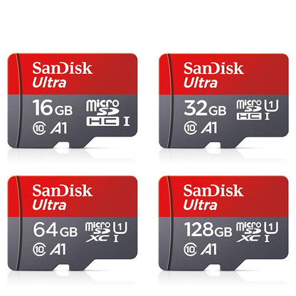 Cartão Micro tf SD Sandisk Ultra SD 128 GB 32 GB 64 GB 256 GB, Cartão de Memória Flash SD/TF 32 64 128 GB miniSD para Celular