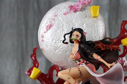 31cm Demon Slayer Kamado Nezuko Anime Girl Figura Modelo Gk Grande Estátua Meninos Coleção Decoração de Mesa Enfeite Brinquedos Presentes