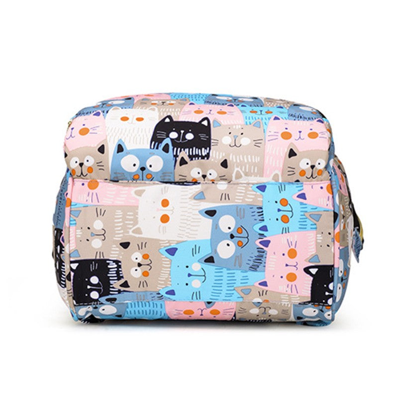 Large Capacity Mommy Bottle Insulated Storage Bag Diaper Storage Bag Cartoon Fashion Backpack Large Capacity Travel Bag New