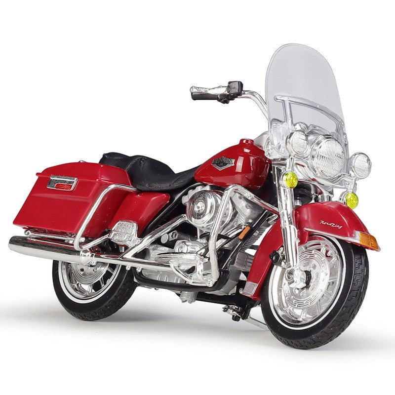 Maisto 1:18 Harley Road King 1999 FLHR Road King Imitação Liga Modelo de Motocicleta com Base Coleção de Presente de Brinquedo para Exibição
