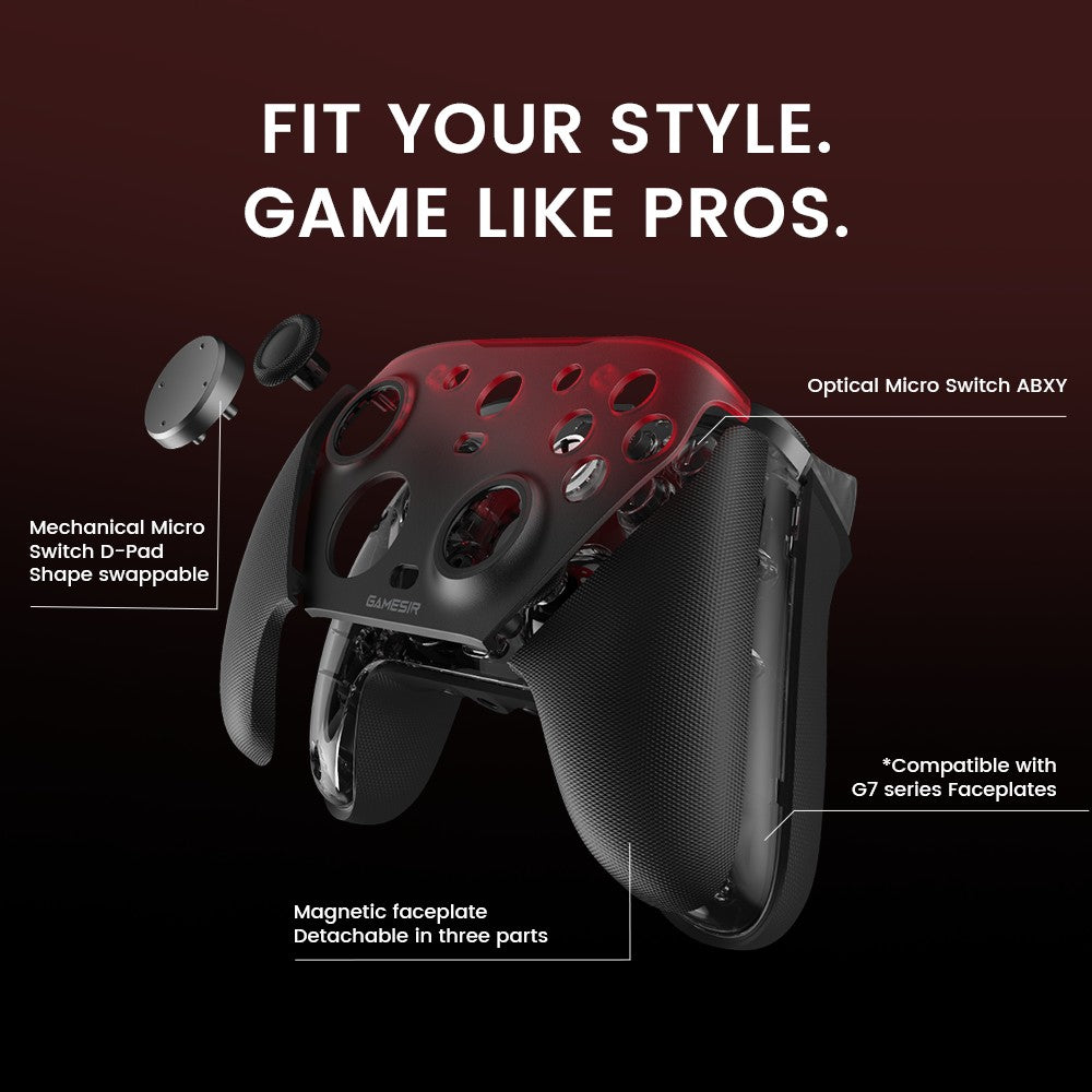 GameSir G7 Pro Xbox Series X|S Controller – Wired for Xbox, Wireless for PC, Bluetooth for Android – Hall Effect, Charging Dock