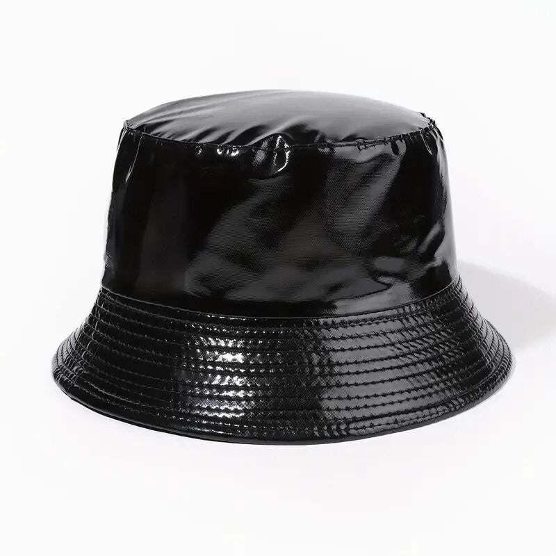 New Reversible Waterproof Bucket Hat For Women Rain hat Fishing Dot  Caps Hat  Two Side Cap Female H3