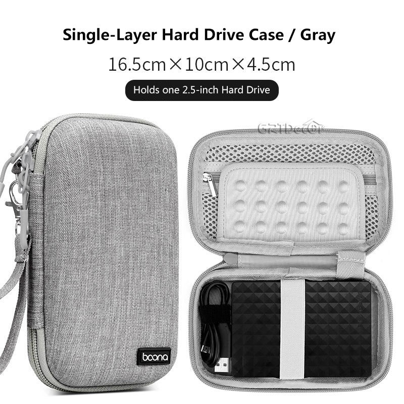Hot Sale Waterproof Hard Shell Digital Gadgets Storage Bag Travel Organizer for Electronics Accessories HDD Earphone Storage Box
