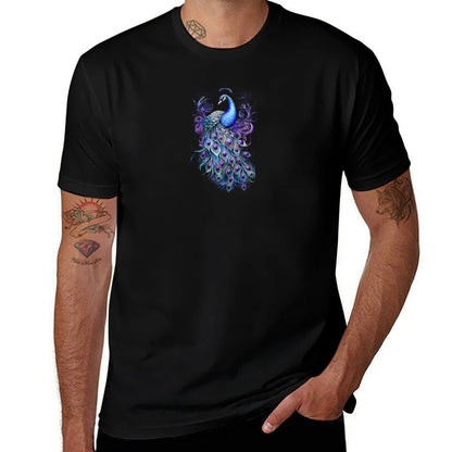 Fantasy Peacock 01 T-Shirt t shirt man luxury cotton t shirts man 100% T-Shirt