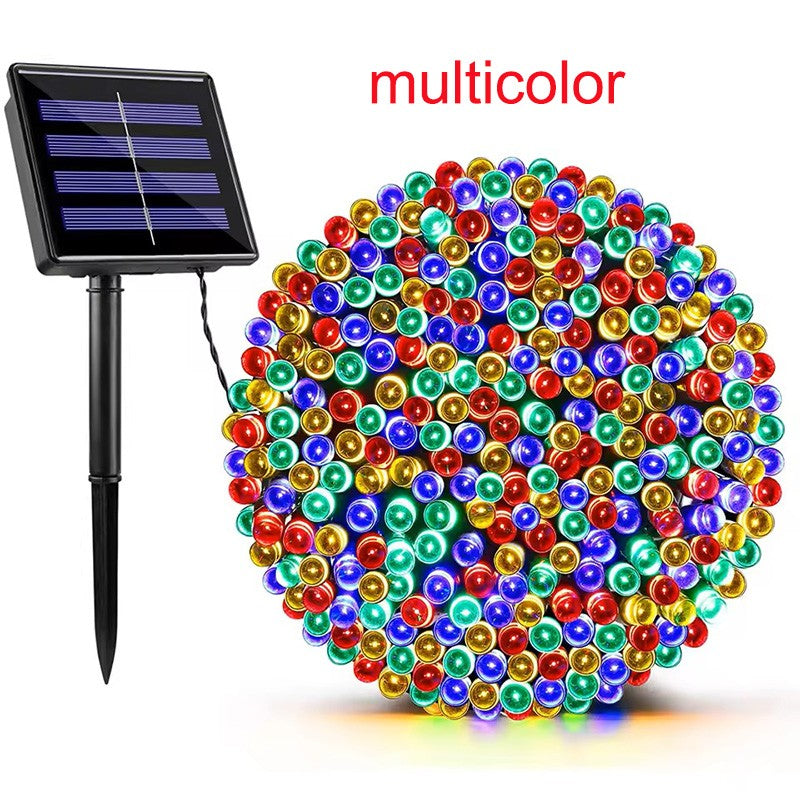 Large Solar Panel Fast Charge Lamp Outdoor Solar String Fairy Light Waterproof Garland String Lights For Christmas Party Garden
