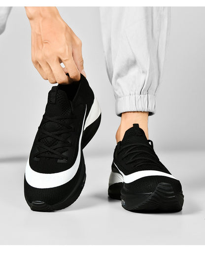 Tênis de Corrida Masculino Respirável Amortecimento de Corrida ao Ar Livre Tênis de Caminhada Tênis de Luxo para Casais Sapatos Antiderrapantes de Malha para Todo-Terreno