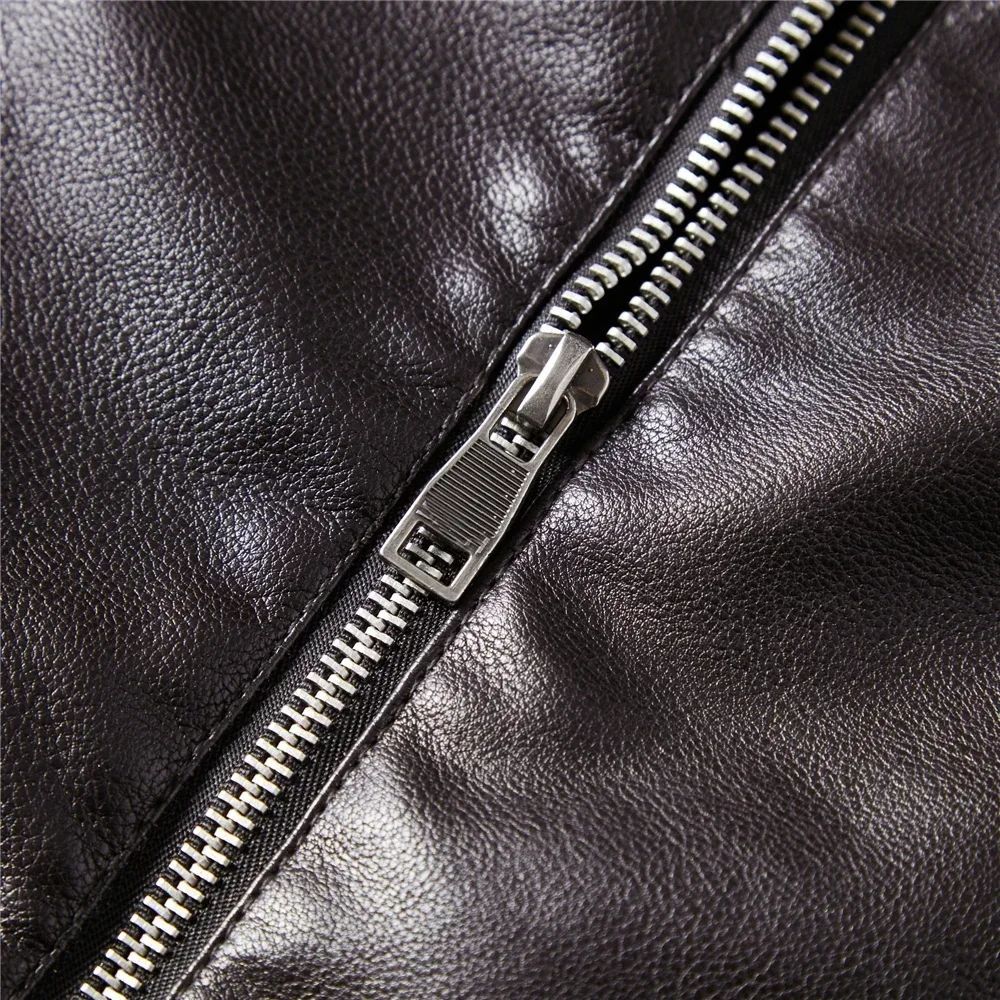 Streetwear Biker Jacket Coat Fashion Men Leather Jacket Slim Fit Autumn Winter Coat Men Fur Lined Men Motorcycle New Jacket