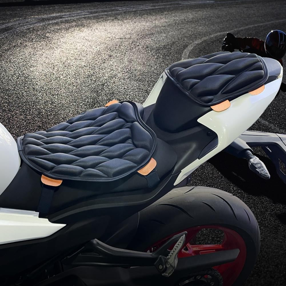 Almofada de Assento de Moto Proteção Solar Isolamento Térmico Respirável EVA Impermeável Amortecimento Capa de Almofada de Assento Universal