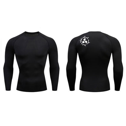 Graphic Compression Shirts for Men Athletic Quick Dry Rash Guard Stretchy Baselayers Undershirts Gym Workout Running Tshirt Tops
