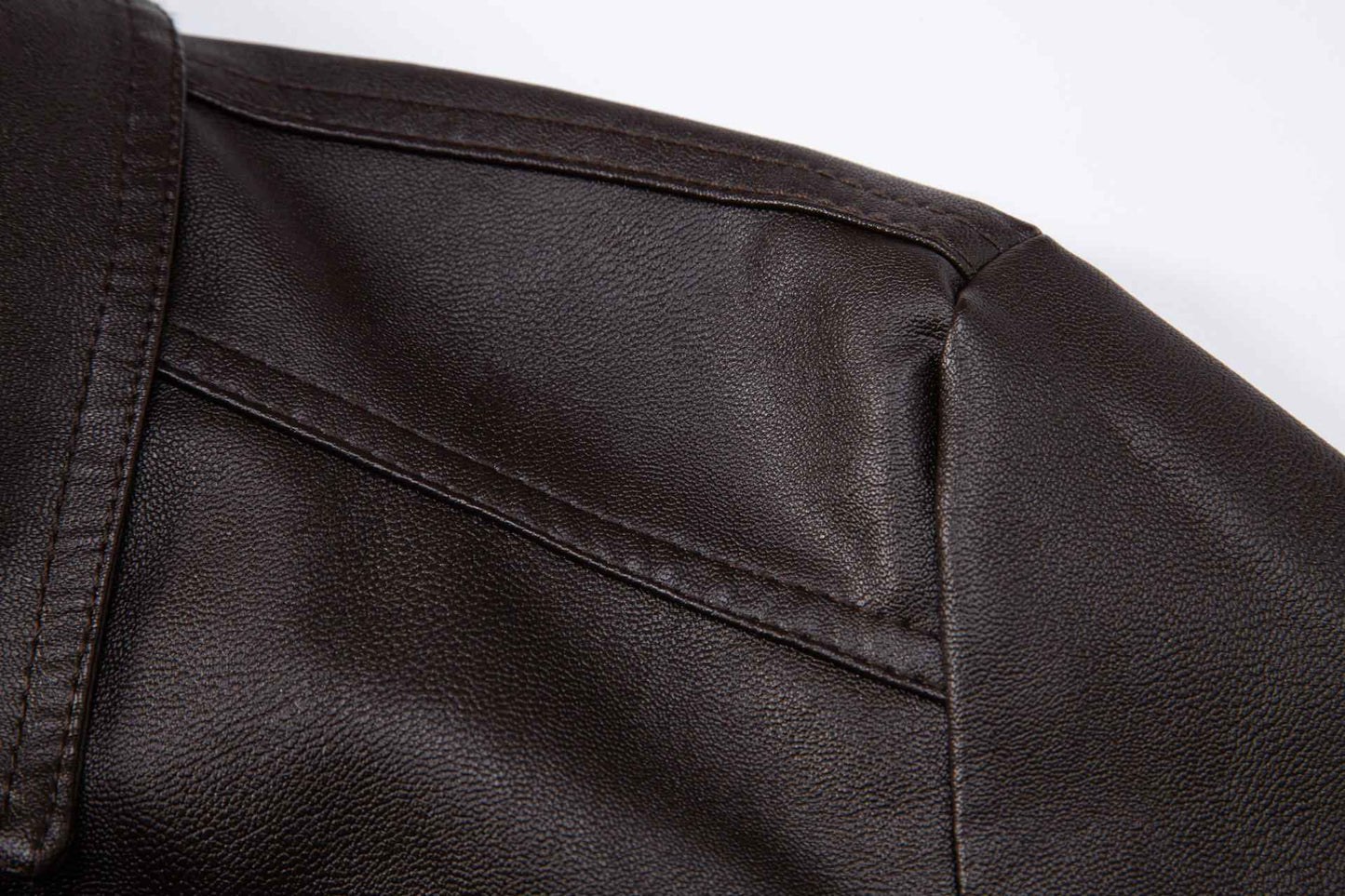 Men's Leather Jacket 2025 New Spring Autumn Winter Korean Style Slim Fit Trendy Fleece Lined Thickened Motorcycle Jacket Men's