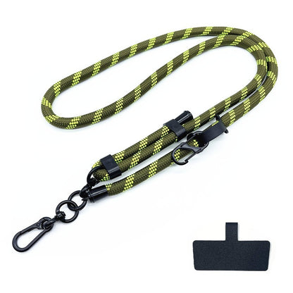 Cordão de Telefone Ajustável 1 Cm de Diâmetro Capa Universal Externa Transversal Ombro Cartão Corda de Pescoço Clipe Alça de Pulso Anti-perda