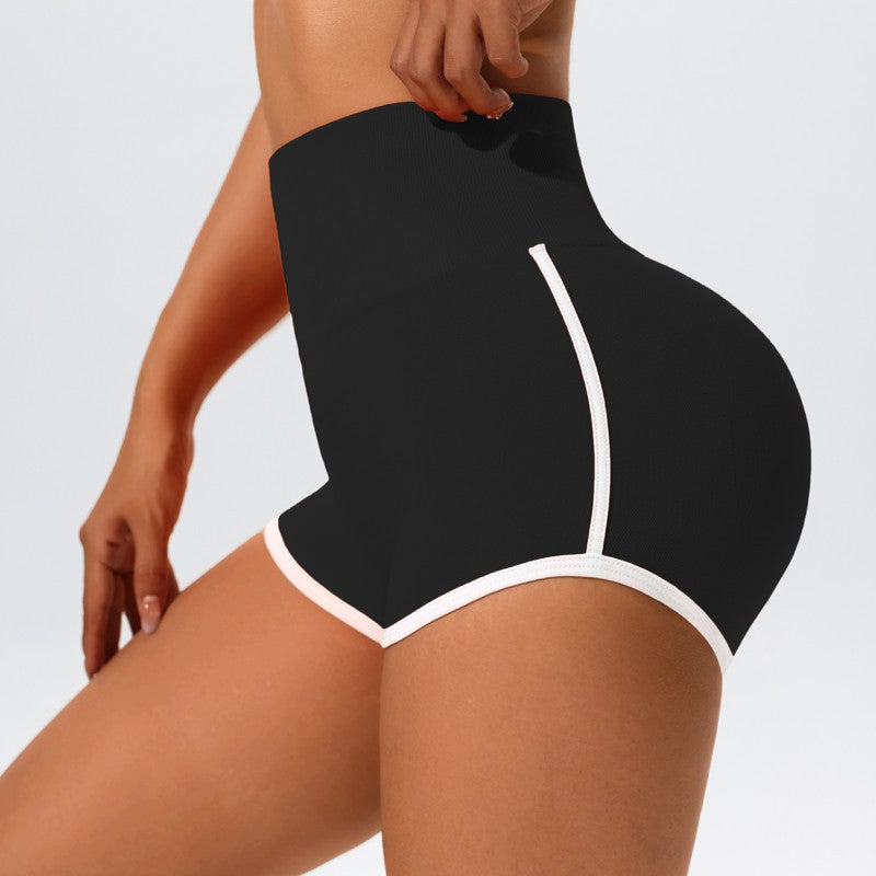 Women High Waist Yoga Shorts With Luminous Strips Sportswear Woman Gym Shorts Legging Fitness Running Activewear Workout Clothes