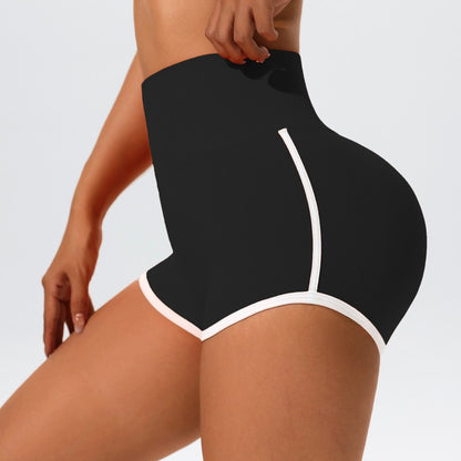 Women High Waist Yoga Shorts With Luminous Strips Sportswear Woman Gym Shorts Legging Fitness Running Activewear Workout Clothes