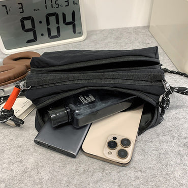 Unisex Camp Messenger Bag Large Capacity Shoulder Bag for Men Women Durable Nylon Hiking Travel Backpack