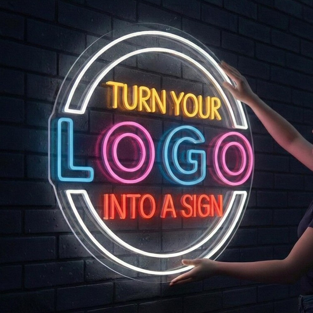 Custom Neon Sign Personalized Acrylic Sign Illuminated Logo LED Sign for Bar Party Birthday Nail Shop Wall Decor Night Lamp Sign