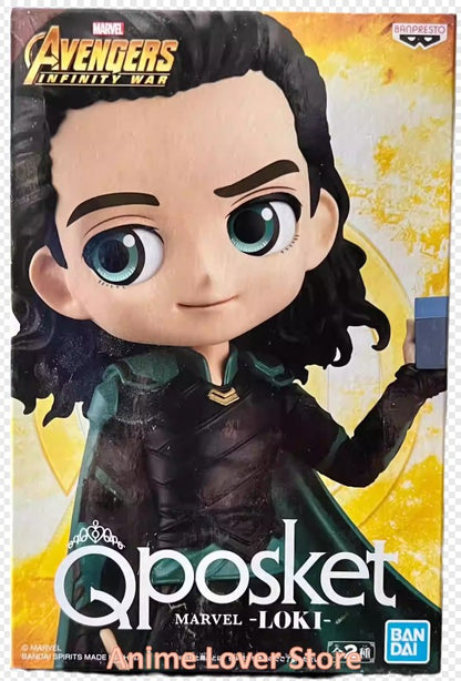 Em estoque Bandai Original Banpresto MARVEL Qposket Loki VO.1 VO.2 VO.3 Bonecos de Anime Brinquedos para Presente Infantil Modelo Colecionável